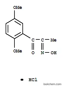 Molecular Structure of 93942-52-0 ([2-(2,5-dimethoxyphenyl)-1-methyl-2-oxoethylidene]hydroxyammonium chloride)