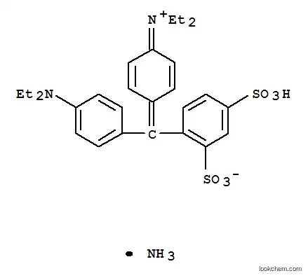 Molecular Structure of 93963-02-1 (Ethanaminium,N-[4-[[4-(diethylamino)phenyl](2,4-disulfophenyl)methylene]-2,5-cyclohexadien-1-ylidene]-N-ethyl-,inner salt, ammonium salt (1:1))