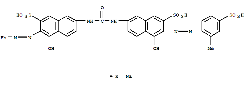 2-Naphthalenesulfonicacid, 4-hydroxy-7-[[[[5-hydroxy-6-[(2-methyl-4-sulfophenyl)azo]-7-sulfo-2-naphthalenyl]amino]carbonyl]amino]-3-(phenylazo)-, sodium salt (9CI)