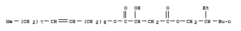 Butanedioic acid, 2-hydroxy-, 4-(2-ethylhexyl)1-(9-octadecen-1-yl) ester