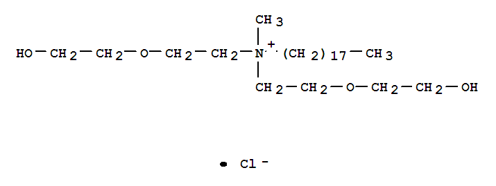 1-Octadecanaminium,N,N-bis[2-(2-hydroxyethoxy)ethyl]-N-methyl-, chloride (1:1)