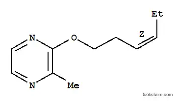 Molecular Structure of 94159-29-2 ((Z)-2-(3-hexenyloxy)-3-methylpyrazine)