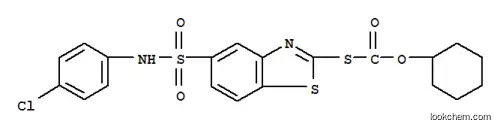 Molecular Structure of 94213-18-0 (S-[5-[(p-chloroanilino)sulphonyl]benzothiazol-2-yl] O-cyclohexyl thiocarbonate)