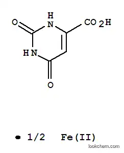 Molecular Structure of 94333-36-5 (iron 1,2,3,6-tetrahydro-2,6-dioxopyrimidine-4-carboxylate (1:2))