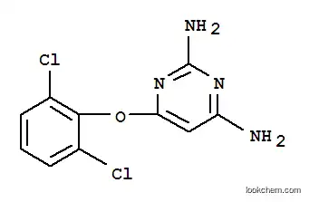 Molecular Structure of 948550-81-0 (6-(2,6-Dichloro-phenoxy)-pyrimidine-2,4-diamine)