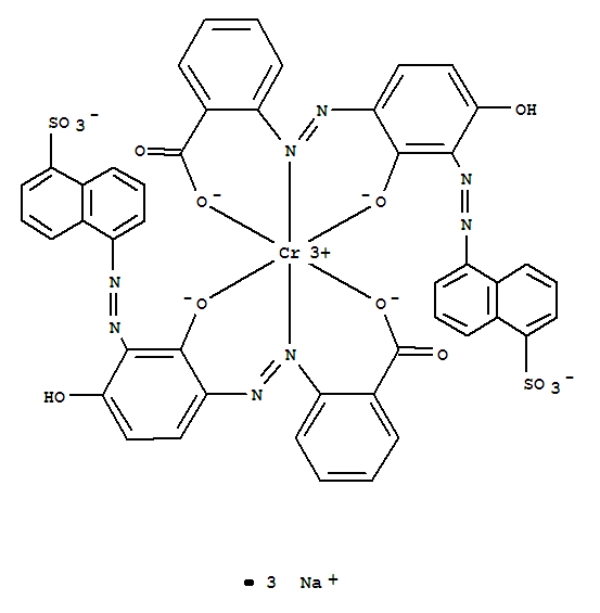 Chromate(3-),bis[2-[2-[2-(hydroxy-kO)-4-hydroxy-3-[2-(5-sulfo-1-naphthalenyl)diazenyl-kN1]phenyl]diazenyl]benzoato(3-)-kO]-, sodium(1:3)