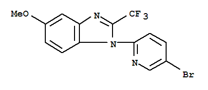 1H-Benzimidazole, 1-(5-bromo-2-pyridinyl)-5-methoxy-2-(trifluoromethyl)-