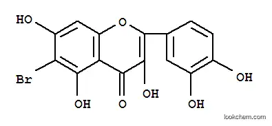 Molecular Structure of 95412-46-7 (4H-1-Benzopyran-4-one,6-bromo-2-(3,4-dihydroxyphenyl)-3,5,7-trihydroxy-)