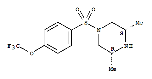(3R,5S)-3,5-DIMETHYL-1-(4-(TRIFLUOROMETHOXY)PHENYLSULFONYL)PIPERAZINECAS