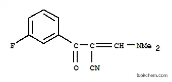 Molecular Structure of 96249-05-7 ((E)-3-(DIMETHYLAMINO)-2-(3-FLUOROBENZOYL)ACRYLONITRILE)