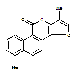 10H-Furo[3,2-b]naphtho[2,1-d]pyran-10-one,1,6-dimethyl-