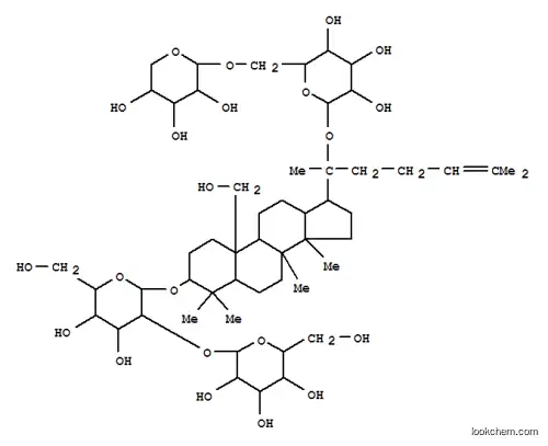 Molecular Structure of 105659-82-3 (b-D-Glucopyranoside, (3b)-19-hydroxy-20-[(6-O-b-D-xylopyranosyl-b-D-glucopyranosyl)oxy]dammar-24-en-3-yl2-O-b-D-glucopyranosyl-)
