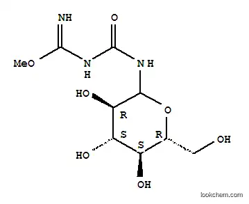 Molecular Structure of 10592-56-0 (Carbamimidic acid,[(glucopyranosylamino)carbonyl]-, methyl ester (9CI))