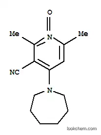 Molecular Structure of 106101-35-3 (4-azepan-1-yl-2,6-dimethylpyridine-3-carbonitrile 1-oxide)