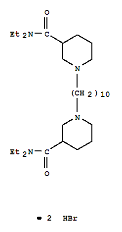 3-PIPERIDINECARBOXAMIDE,1,1'-(1,10-DECANEDIYL)BIS(N,N-DIETHYL-,DIHYDROBROMIDE