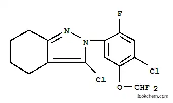 Molecular Structure of 106969-03-3 (3-chloro-2-[4-chloro-5-(difluoromethoxy)-2-fluorophenyl]-4,5,6,7-tetrahydro-2H-indazole)