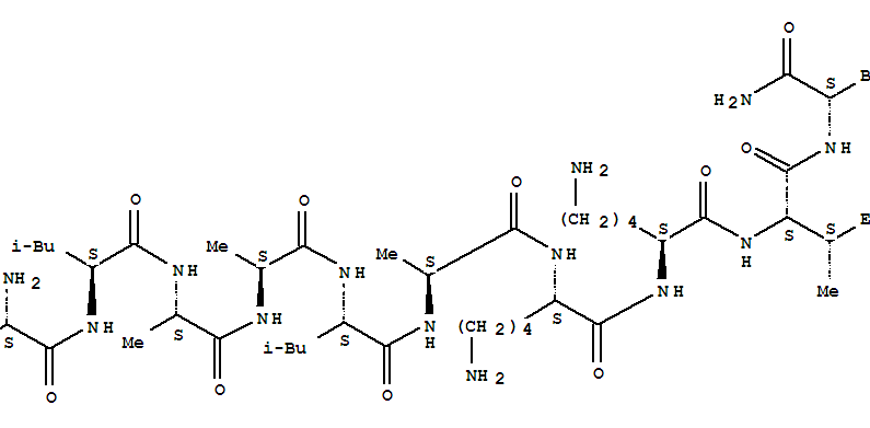 Molecular Structure of 107048-34-0 (Mastoparan 5 (9CI))