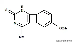 Molecular Structure of 107072-30-0 (4-(4-methoxyphenyl)-6-methylpyrimidine-2(1H)-thione)