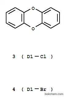 Molecular Structure of 107207-40-9 (4,6,7,8-tetrabromo-1,2,3-trichlorooxanthrene)