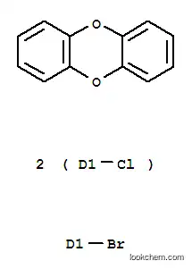 Molecular Structure of 107227-59-8 (dibenzo[b,e][1,4]dioxin, bromide chloride (1:1:2))