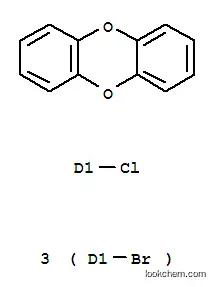 1,2,3-tribromo-4-chlorooxanthrene