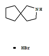 Molecular Structure of 1073-09-2 (2-Azaspiro[4.4]nonane,hydrobromide (1:1))