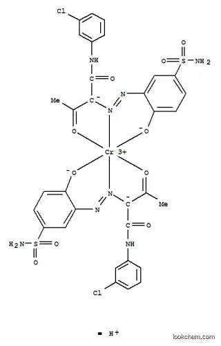 Chromate(1-),bis[2-[[5-(aminosulfonyl)-2-hydroxyphenyl]azo]-N-(3-chlorophenyl)-3-oxobutanamidato(2-)]-,hydrogen (9CI)