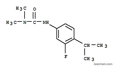 Molecular Structure of 107598-70-9 (3-[3-fluoro-4-(propan-2-yl)phenyl]-1,1-dimethylurea)
