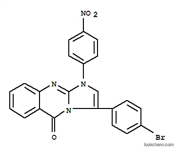 Molecular Structure of 107604-97-7 (3-(4-bromophenyl)-1-(4-nitrophenyl)imidazo[2,1-b]quinazolin-5(1H)-one)