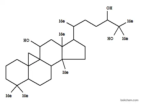 Molecular Structure of 107666-11-5 (9,19-Cyclolanostane-11,24,25-triol,(11a)- (9CI))