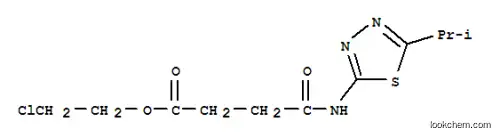 Molecular Structure of 107811-16-5 (2-chloroethyl 4-{[5-(1-methylethyl)-1,3,4-thiadiazol-2-yl]amino}-4-oxobutanoate)