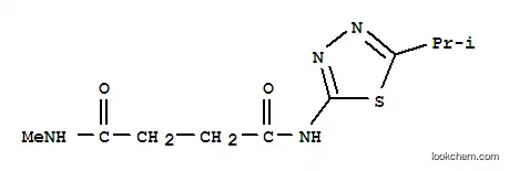 Molecular Structure of 107811-30-3 (Butanediamide,N1-methyl-N4-[5-(1-methylethyl)-1,3,4-thiadiazol-2-yl]-)
