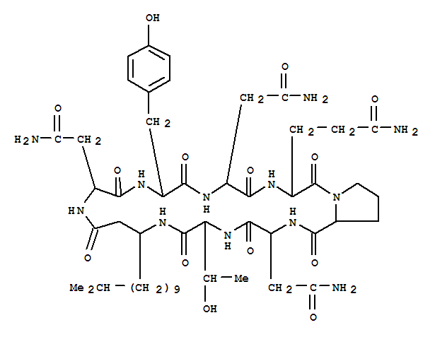 Molecular Structure of 107814-39-1 (Bacillomycin F1 (9CI))