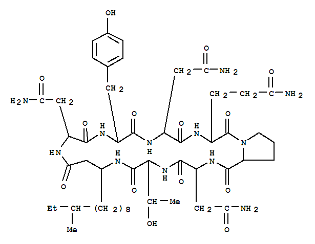 Molecular Structure of 107814-40-4 (Bacillomycin F2 (9CI))