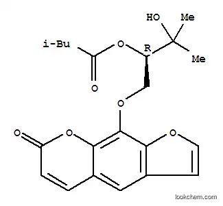 (2R)-3-hydroxy-3-methyl-1-[(7-oxo-7H-furo[3,2-g]chromen-9-yl)oxy]butan-2-yl 3-methylbutanoate
