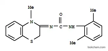 Molecular Structure of 108176-80-3 (1-(2,6-dimethylphenyl)-3-[(3E)-4-methyl-2H-1,4-benzothiazin-3(4H)-ylidene]urea)