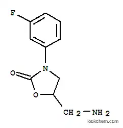 Molecular Structure of 1082524-60-4 (5-(Aminomethyl)-3-(3-fluorophenyl)-2-oxazolidinone)