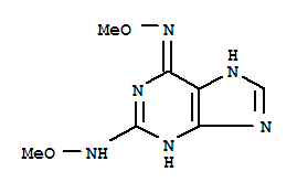 Molecular Structure of 108278-67-7 (9H-Purine-2,6-diamine,N2,N6-dimethoxy-)
