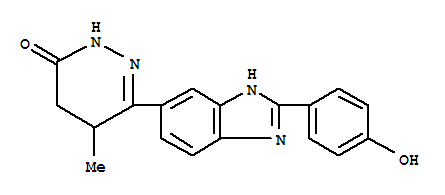 3(2H)-Pyridazinone, 4,5-dihydro-6-[2-(4-hydroxyphenyl)-1H-benzimidazol-5-yl]-5-methyl-