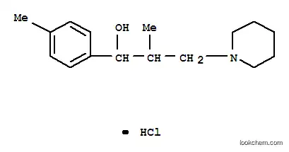 Molecular Structure of 1086-85-7 (2-methyl-1-(4-methylphenyl)-3-(piperidin-1-yl)propan-1-ol hydrochloride (1:1))