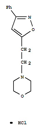 4-[2-(3-phenyl-1,2-oxazol-5-yl)ethyl]morpholin-4-ium chloride