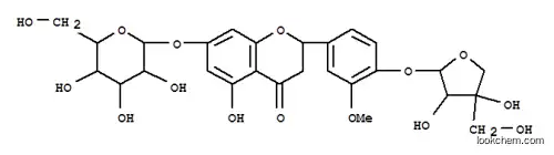 4H-1-Benzopyran-4-one,2-[4-(D-apio-b-D-furanosyloxy)-3-methoxyphenyl]-7-(b-D-glucopyranosyloxy)-2,3-dihydro-5-hydroxy-,(2S)- (9CI)