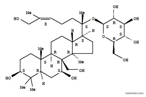 b-D-Glucopyranoside, (3b,7b,24Z)-3,7,18,26-tetrahydroxydammar-24-en-20-yl (9CI)