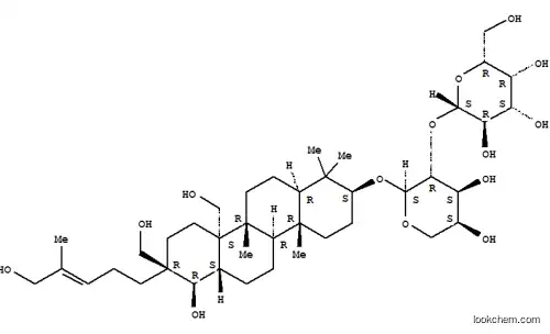 Molecular Structure of 108910-60-7 (a-L-Arabinopyranoside,(2S,4aR,4bR,6aS,7R,8R,10aS,10bR,12aR)-octadecahydro-7-hydroxy-8,10a-bis(hydroxymethyl)-8-(5-hydroxy-4-methyl-3-pentenyl)-1,1,4a,10b-tetramethyl-2-chrysenyl2-O-b-D-galactopyranosyl- (9CI))