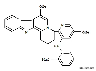 Molecular Structure of 109225-38-9 (Indolo[2,3-a]quinolizine,4-(4,8-dimethoxy-9H-pyrido[3,4-b]indol-1-yl)-1,2,3,4-tetrahydro-7-methoxy-)