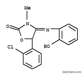Molecular Structure of 109243-78-9 ((4Z)-5-(2-chlorophenyl)-4-[(2-hydroxyphenyl)imino]-3-methyl-1,3-oxazolidin-2-one)