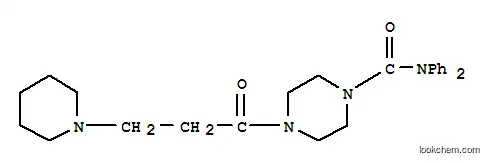 Molecular Structure of 109376-94-5 (N,N-diphenyl-4-(3-piperidin-1-ylpropanoyl)piperazine-1-carboxamide)