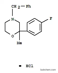 Molecular Structure of 109461-20-3 (4-benzyl-2-(4-fluorophenyl)-2-methylmorpholine hydrochloride)