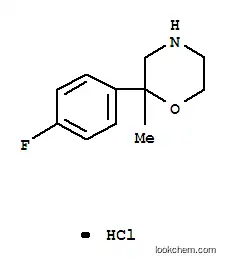 Molecular Structure of 109461-21-4 (2-(4-fluorophenyl)-2-methylmorpholine hydrochloride)