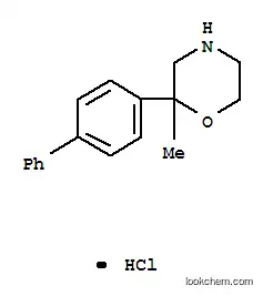 Molecular Structure of 109461-33-8 (2-biphenyl-4-yl-2-methylmorpholine hydrochloride)